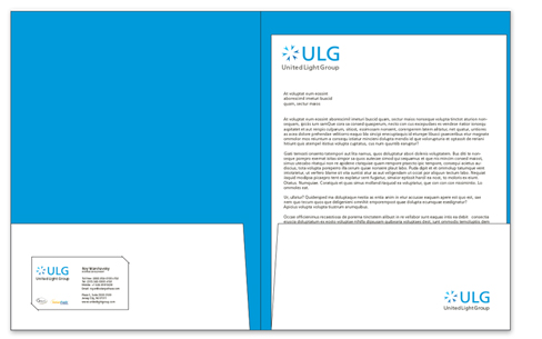 United Light Group Pocket Folder